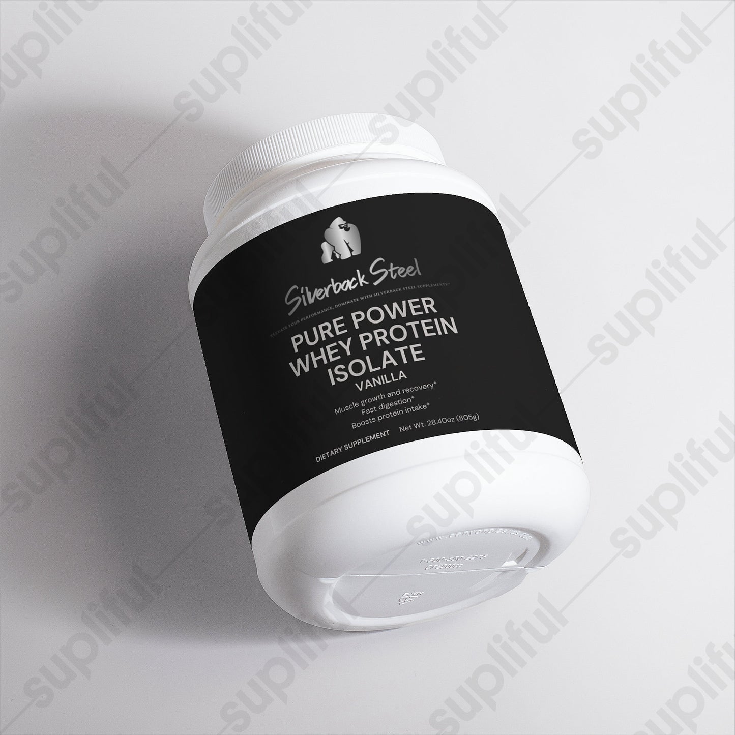 SILVERBACK STEEL: PURE POWER WHEY PROTEIN ISOLATE VANILLA