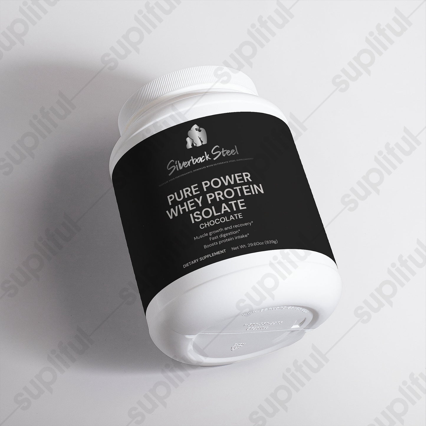 SILVERBACK STEEL: PURE POWER WHEY PROTEIN ISOLATE CHOCOLATE