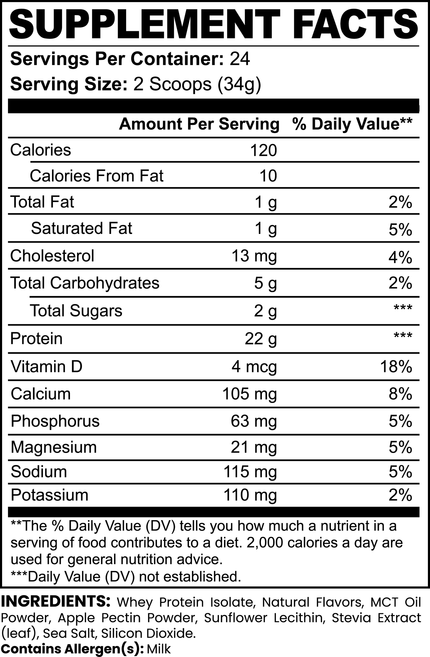 SILVERBACK STEEL: PURE POWER WHEY PROTEIN ISOLATE VANILLA