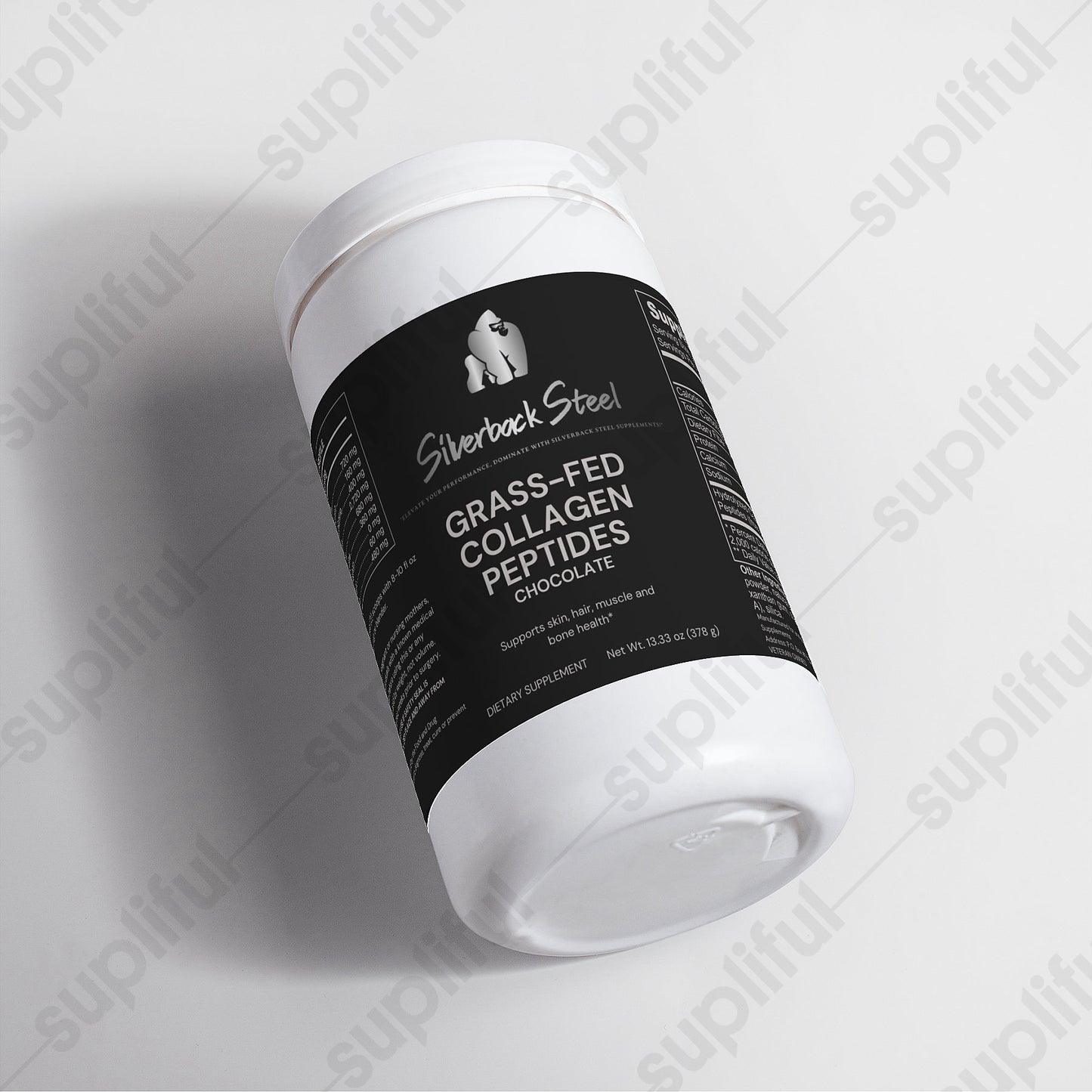 Silverback Steel Grass-Fed Collagen Peptides Powder (Chocolate)