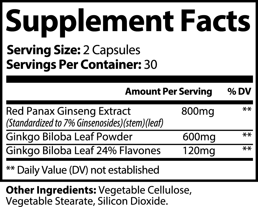 Silverback Steel Ginkgo + Ginseng